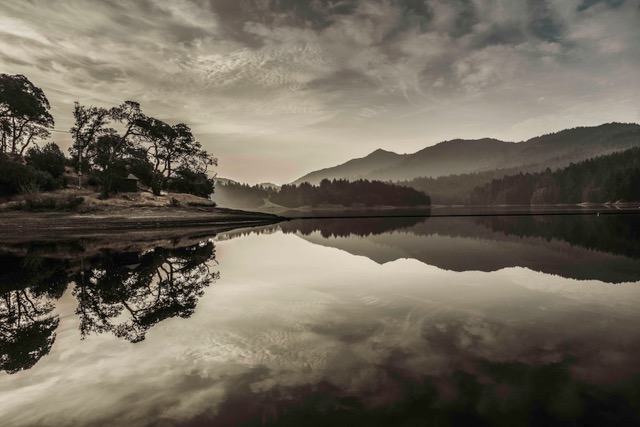 "Mt. Tam Reflected in Bon Tempe Lake" by Tom Remus, Outdoor Photographer, Bay Area, CA, USA