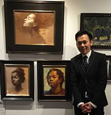 Self Portrait, Oliver Sin at Academy Art University, Portrait Artist, Bay Area, CA, USA