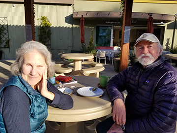 Martha Jarocki and Bob Hinz, Volunteers at Marin Audubon Society, Marin, CA, USA
