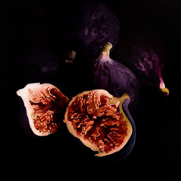 "Still Figs" by Barbara Hangan, Painter, Artist, Romania