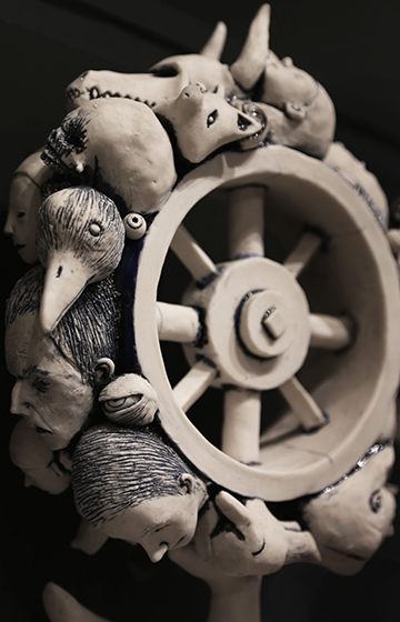 "Wheel of Fortune" by Joseph Kowalczyk, Sculptor, Bay Area, CA, USA