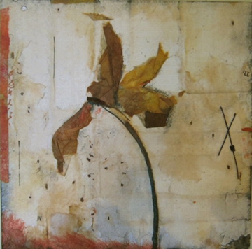 "LEAF" by Louise Forbush, Collage Art, Bay Area, CA, USA