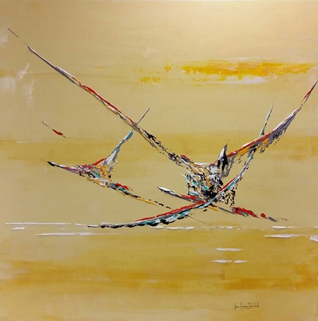 "ELIOT" by Jean Humbert Savoldelli, Abstract Art, Painter, France