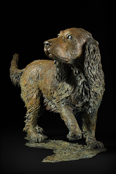 "Cocker Spaniel" by Knox Field, Wildlife Sculptor, England