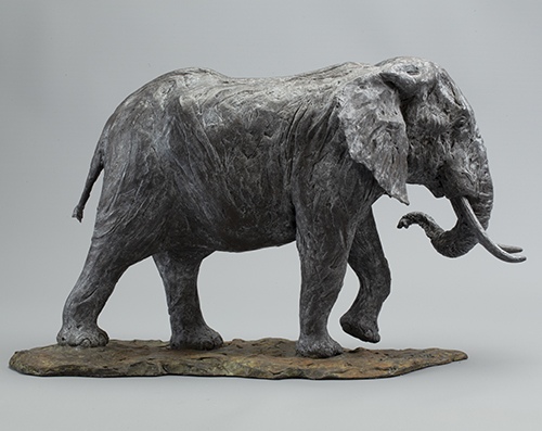 "African Bull Elephant" by Knox Field, Wildlife Sculptor, England