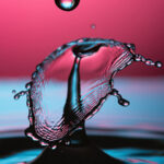 Water drop by Ted Kinsman, photographer and professor teaching at Rochester Institute of Technology (RIT), USA