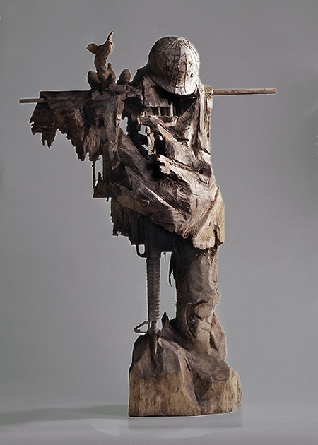 "Scarecrow" by Hsu Tung Han, Wood Sculpture Artist, Taiwan