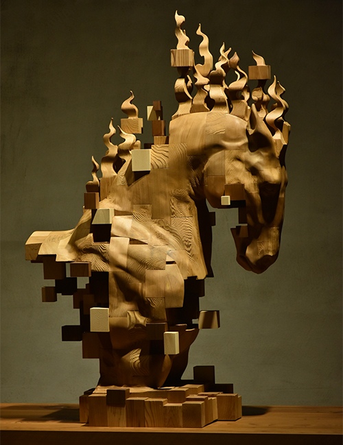 "Chess" by Hsu Tung Han, Wood Sculpture Artist, Taiwan