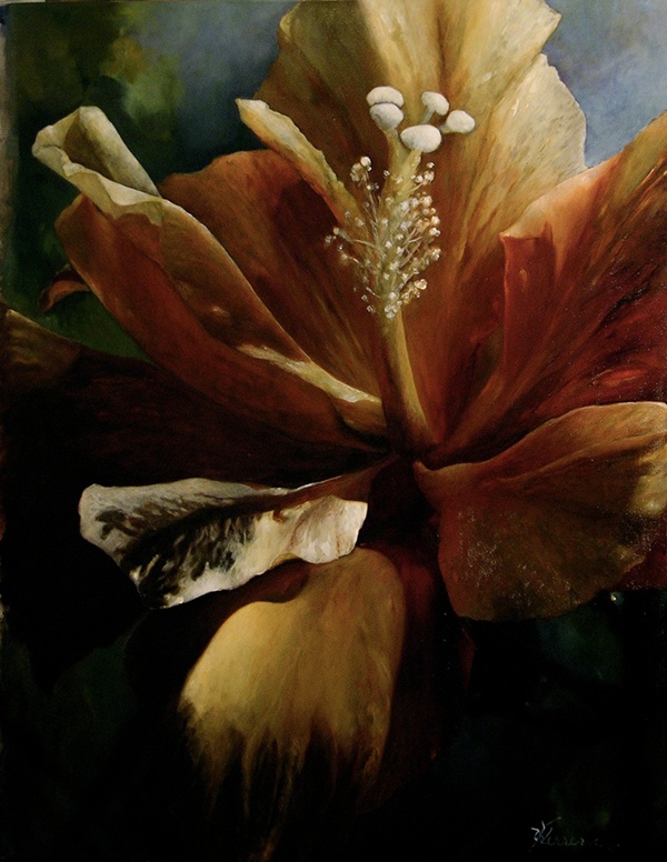 "Memories", 48x36" Oil on Linen by Victoria Herrera, Painter, USA
