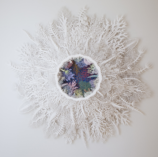Ghost Coral Venice Variation by Rogan Brown, Paper Sculptor, Artist, France