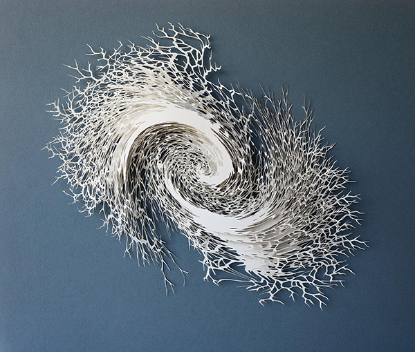 Vortex by Rogan Brown, Paper Sculptor, Artist, France