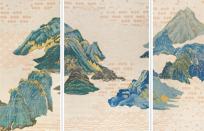 Five Mountains, Three Points, One Strange by Lee Chen-Lin, Textile artist, Taiwan