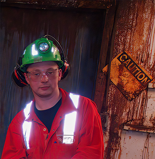 Dr. Oliver Warr - 3 km underground in a mine, Dr. Oliver Warr, research associate in the Department of Earth Sciences at the University of Toronto, Canada