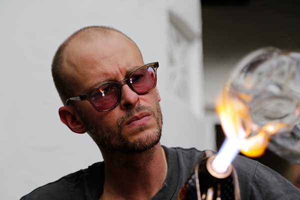 Self portrait by Bernd Weinmayer, Scientific Glass Artist, Austria