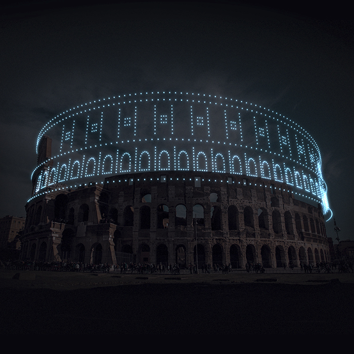 Colosseum (render, not a real image) by DRIFT artists, Lonneke Gordijn and Ralph Nauta, Dutch