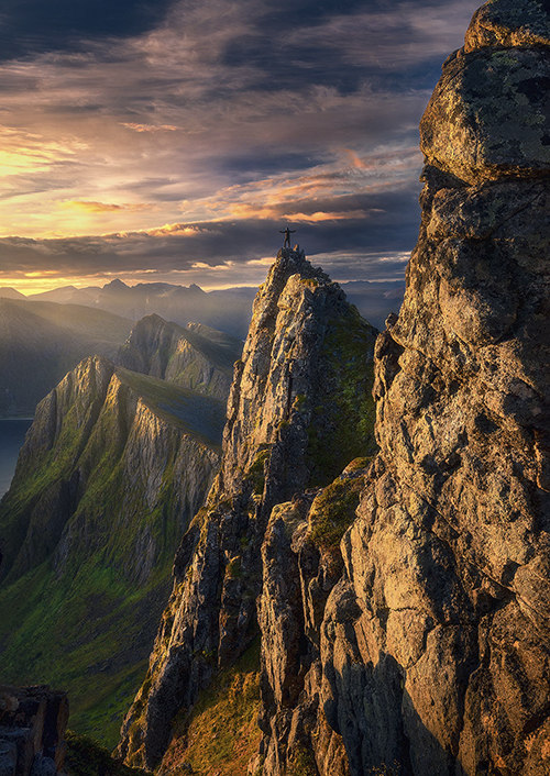 Contemplation (Fleeting moments contempling the great fjords of Senja) by Armand Sarlangue, Outdoor Photographer, France