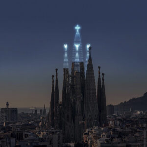 Sagrada familia (render, not a real image) by DRIFT Partners, Lonneke Gordijn and Ralph Nauta, Dutch