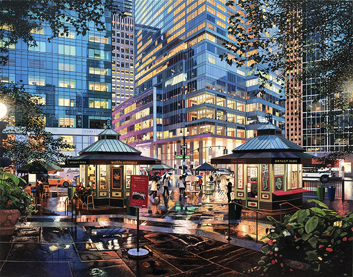 "Bryant Park" by Nathan Walsh, Painter, Artist, UK