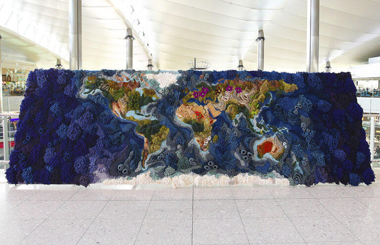 A 20 Foot-Wide Tapestry by Vanessa Barragão at London’s Heathrow Airport