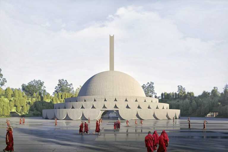 Ramagrama Stupa - External Stupa by Stefano Boeri Architetti, City planner, Archecture firm, Italy