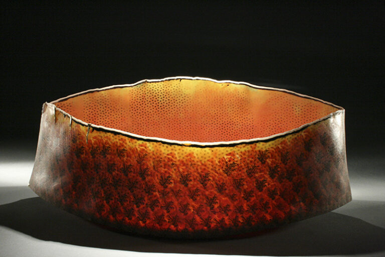 Blaze Benzle 43cm Wx 19cm Hx 18cm by Curtis Benzle, Potter, Ceramic Artist, USA