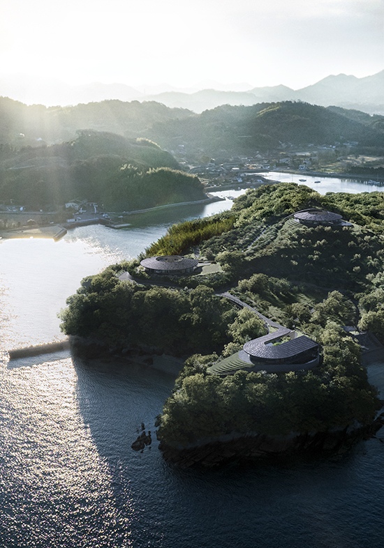 By Bjarke Ingels Group, NOT A HOTEL, Sagi Island, Architecture, Hotel, Japan