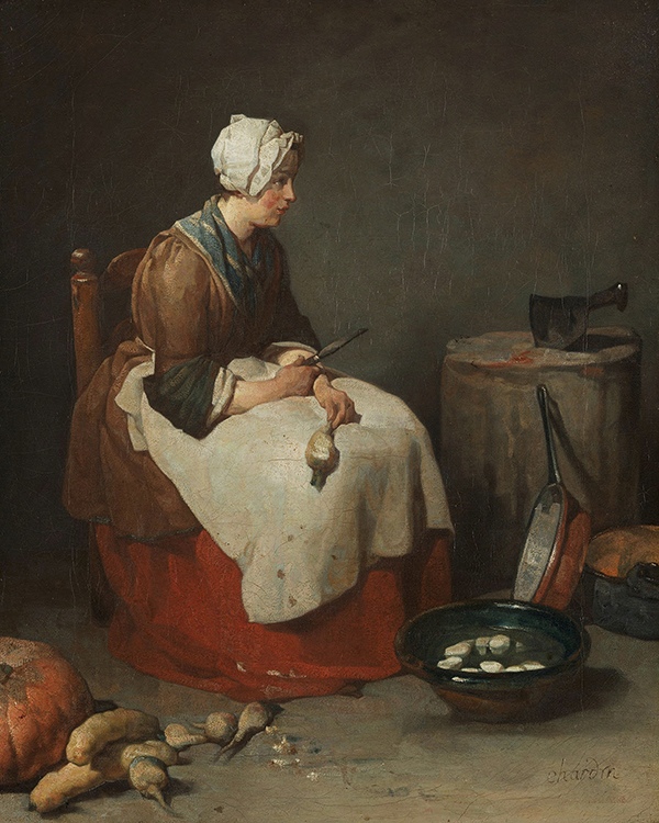 'La Ratisseuse' - Original painting by Jean Siméon Chardin by Natalie Strohmaier, Photographer, Germany