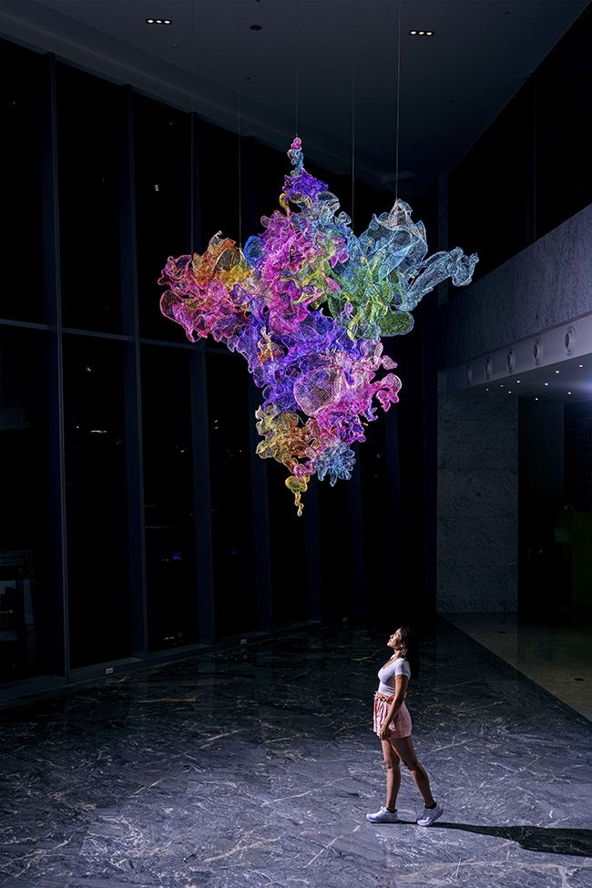 Bloom 2023, H335x W335x D140cm by Julia Hung, Weaving Artist, Taiwan