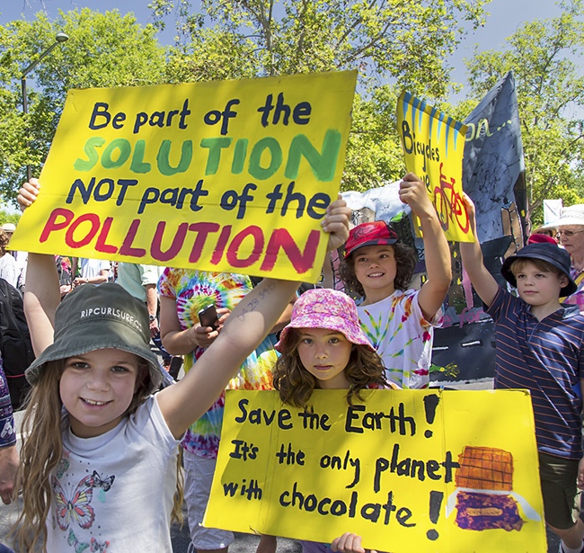 Be the Solution - Taken at a climate rally in Australia by Nilmini De Silva, Civil Engineer, Photographer, Australia