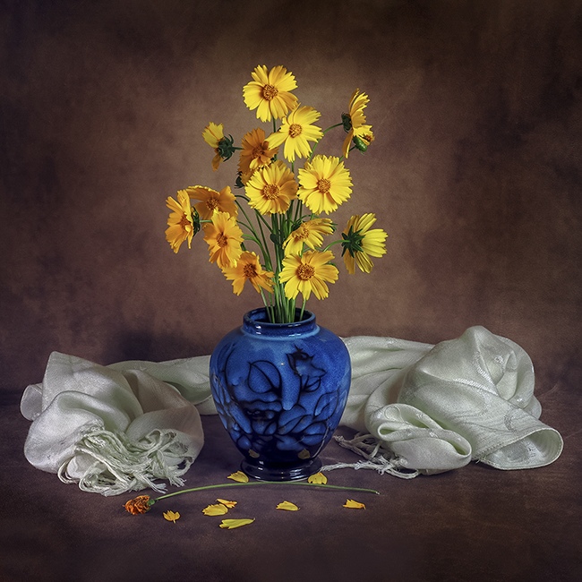 Spring Wild Flowers. Still Life setup in her home studio by Nilmini De Silva, Civil Engineer, Photographer, Australia