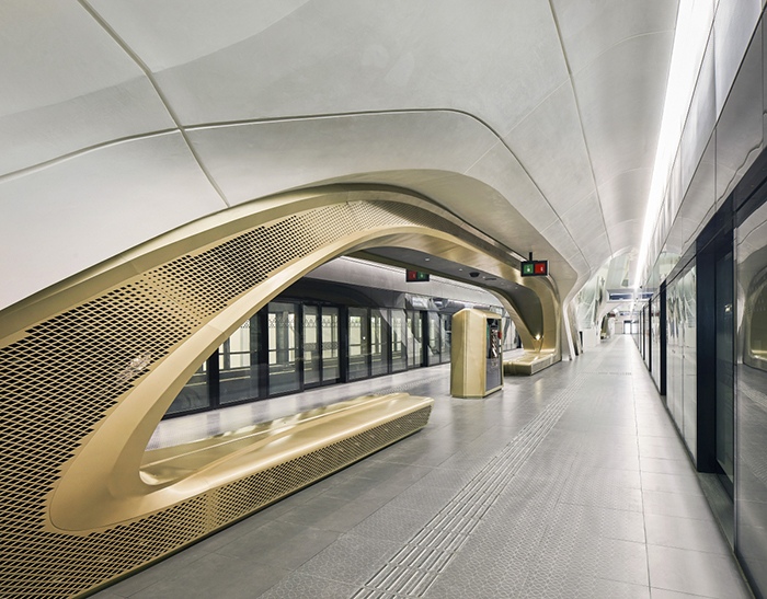 King Abdullah Financial District (KAFD) Metro Station by Zaha Hadid Architects by Zaha Hadid Architects, Architecture firm, USA