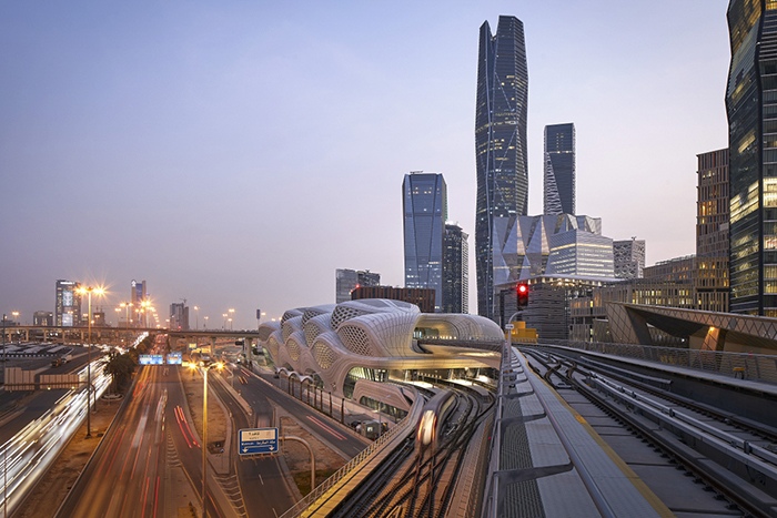 King Abdullah Financial District (KAFD) Metro Station by Zaha Hadid Architects by Zaha Hadid Architects, Architecture firm, USA