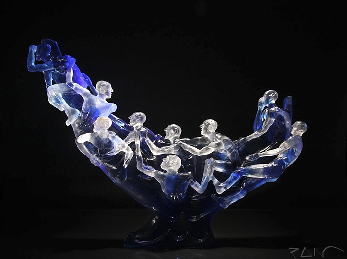 Constellation serie: Orion by Stephen Pon, Glass Artist, Canada