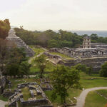 The Temple of the Inscriptions (left) at Palenque archaeological site, Chiapas, Mexico, 2005 by Lisa J. Lucero, Professor of Anthropology, University of Illinois at Urbana-Champaign, USA