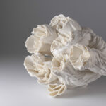 Sleeping Beauty Series, 2023, 37x31x28 cm, unglazed, porcelain, fired at 1280°C by Zsolt József Simon, Ceramicist, Hungary