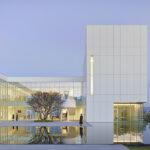 Three architectural elements work in concert, including a gravity-defying cantilevered gallery spac