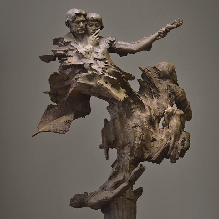 Big Composition from Sons of the Neon Night by Eudald De Juana Gorriz, Sculptor, Spain