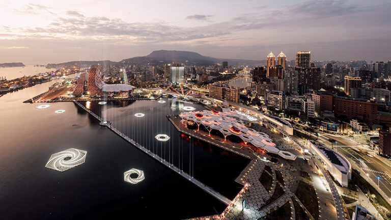 Metaflows – Light Islands by UxU Studio, Light art, Installation art, Taiwan