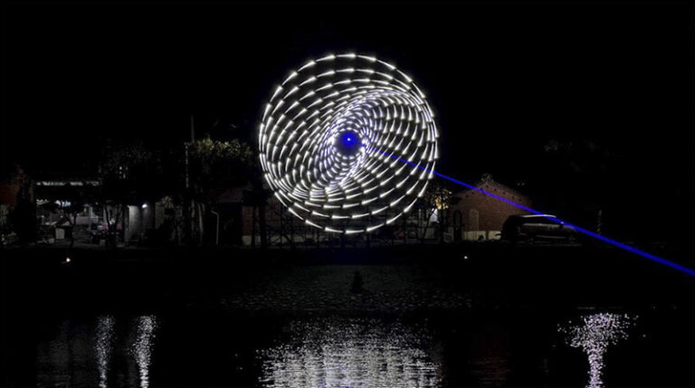 Infinity Light Circles at 2025 Yuejin Latern Festival in Taiwan by UxU Studio, Light art, Installation art, Taiwan
