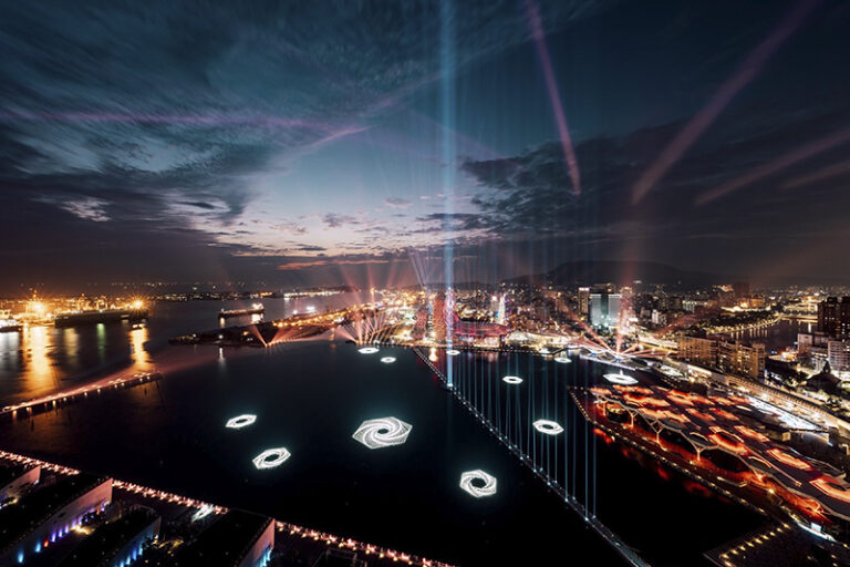 Metaflows – Light Islands by UxU Studio, Light art, Installation art, Taiwan