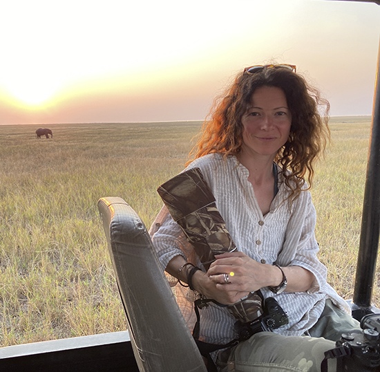 Self portrait by Irene Amiet, Wildlife photographer, Switzerland