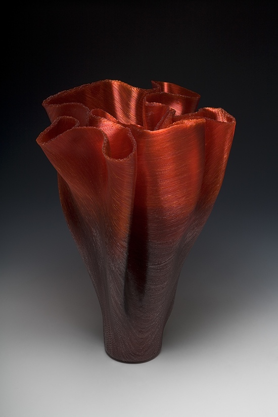 2015 Adempimento II, 19 1/2 H x 15 Wx 12 D inchesby Toots Zynsky, Glass artist, USA