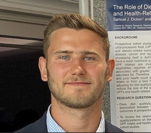 Self portrait of Dr. Samuel J. Dicken, Research Fellow at the Department of Behavioural Science and Health, and at the Centre for Obesity Research, Division of Medicine, UCL, UK