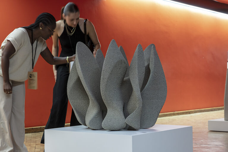 Physical prototype of the Nereid reef system on display.