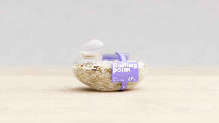 Packaging made entirely from recyclable eco-plastic | Design by Inna Efimova, 3D visuals by Vladimir Kuznetsov