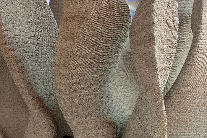 Physical prototype of the Nereid reef system on display.