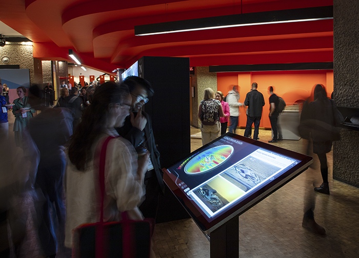 Physical prototype of the Nereid reef system on display.