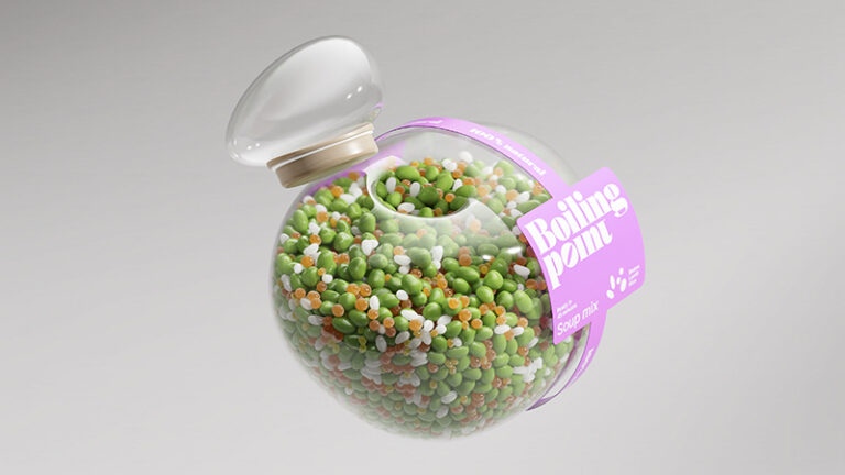 A packaging concept exploring ecological responsibility and visual identity | Design by Inna Efimova, 3D visuals by Vladimir Kuznetsov