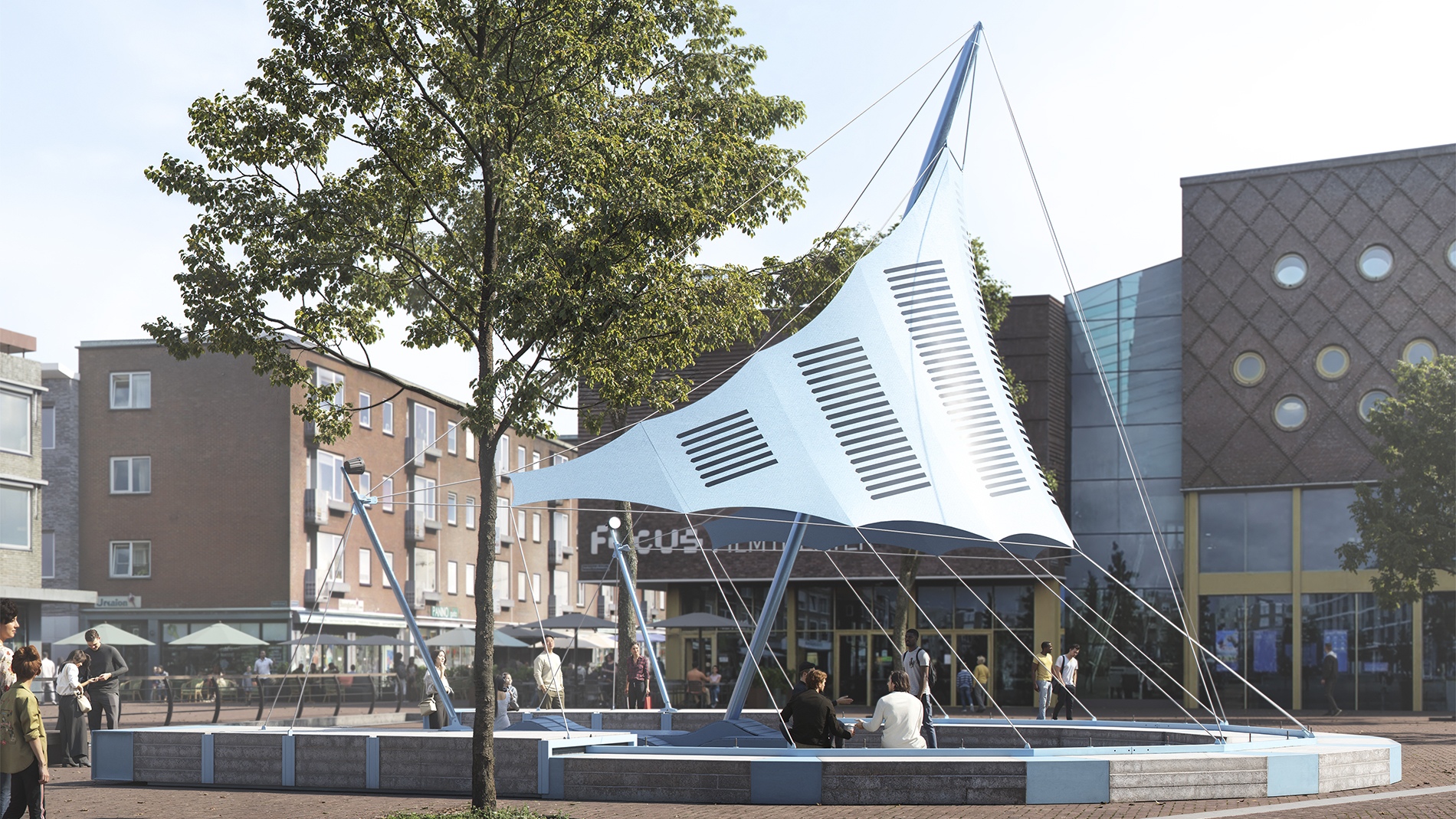 Umbra Pavilion by Pauline van Dongen by Pauline van Dongen, Founder of Studio Pauline van Dongen, Next Generation Textile, Netherlands