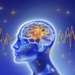 An artistic representation of AI-driven EEG analysis for dementia diagnosis. This image visualizes the use of AI in enhancing EEG analysis for early dementia detection, as developed by Mayo Clinic researchers. It symbolizes the integration of AI with traditional brain wave monitoring to identify cognitive disorders more effectively and efficiently.